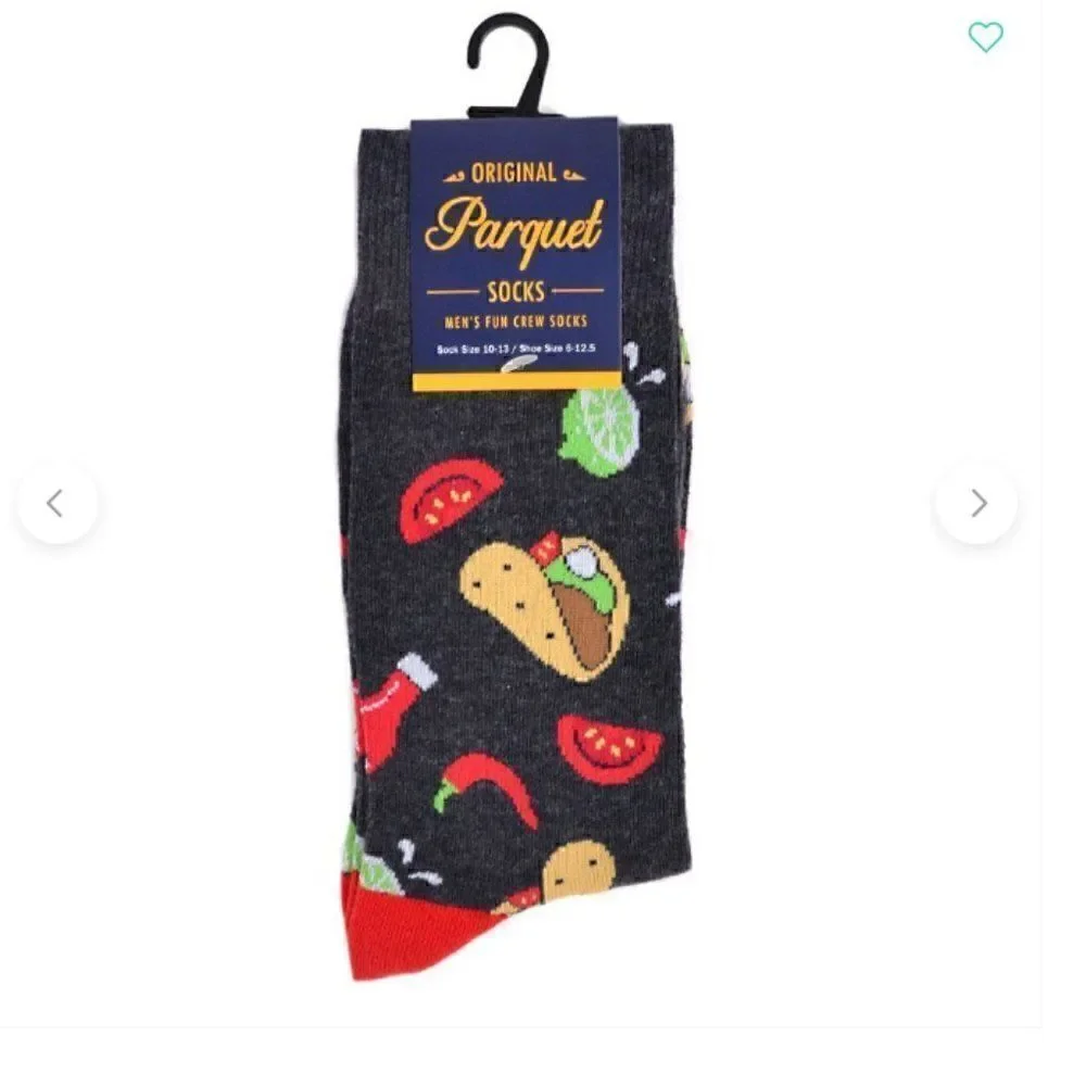 NWT! Taco Tuesday Men's Crew Socks